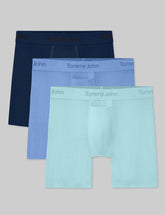 Second Skin Luxe Rib Mid-Length Boxer Brief 6" (3-Pack)