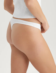 Women's Cotton Pointelle Thong (3-Pack)