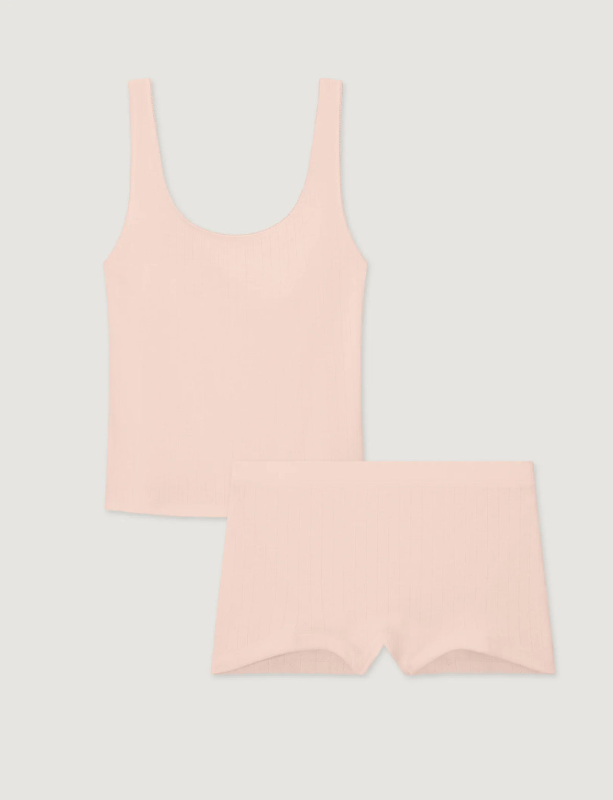 Women's Cotton Pointelle Tank & Boyshort Set