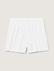 Women's Cotton Pointelle Rib Sleep Short
